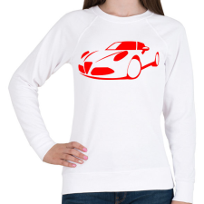 PRINTFASHION Alfa Romeo 8c 02 - Női pulóver - Fehér női pulóver, kardigán