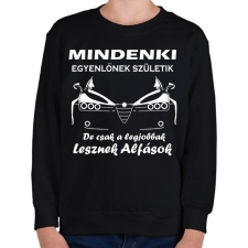 PRINTFASHION Alfa Romeo - Gyerek pulóver - Fekete gyerek pulóver, kardigán