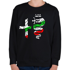 PRINTFASHION Alfa Romeo  - Gyerek pulóver - Fekete