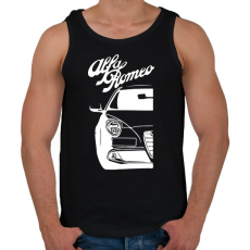 PRINTFASHION Alfa Romeo Mito - White - Férfi atléta - Fekete