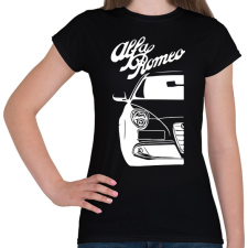 PRINTFASHION Alfa Romeo Mito - White - Női póló - Fekete női póló