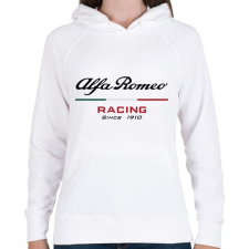 PRINTFASHION Alfa Romeo racing since 1910 - Női kapucnis pulóver - Fehér női pulóver, kardigán