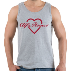 PRINTFASHION Alfa Romeo szív - Férfi atléta - Sport szürke