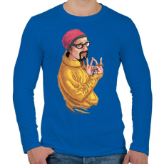 PRINTFASHION Ali G - Férfi hosszú ujjú póló - Királykék