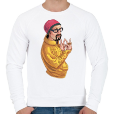 PRINTFASHION Ali G - Férfi pulóver - Fehér férfi pulóver, kardigán