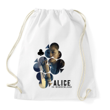 PRINTFASHION Alice in borderland KUINA fekete - Sportzsák, Tornazsák - Fehér tornazsák