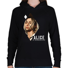 PRINTFASHION Alice in borderland shuntaro fehér - Női kapucnis pulóver - Fekete női pulóver, kardigán