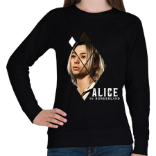PRINTFASHION Alice in borderland shuntaro fehér - Női pulóver - Fekete női pulóver, kardigán