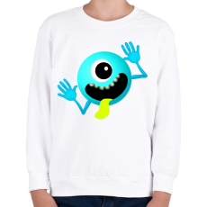 PRINTFASHION Alien - Gyerek pulóver - Fehér