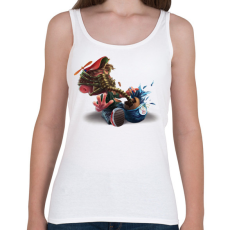 PRINTFASHION ALIEN HÚSVÉT - Női atléta - Fehér