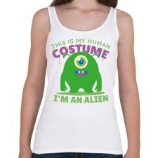 PRINTFASHION Alien - idegen - Női atléta - Fehér női trikó