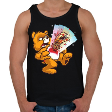 PRINTFASHION Alien maci - Férfi atléta - Fekete