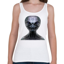 PRINTFASHION Alien - Női atléta - Fehér női trikó