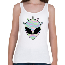 PRINTFASHION Alien - Női atléta - Fehér női trikó