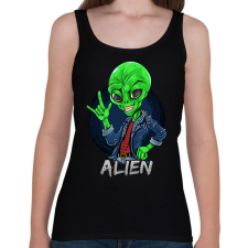 PRINTFASHION Alien - Női atléta - Fekete női trikó