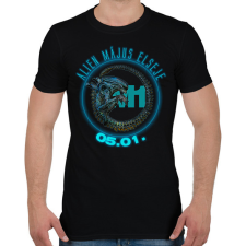 PRINTFASHION alien_plo01 - Férfi póló - Fekete férfi póló