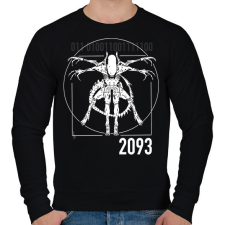 PRINTFASHION Alien Xenomorph - Férfi pulóver - Fekete férfi pulóver, kardigán