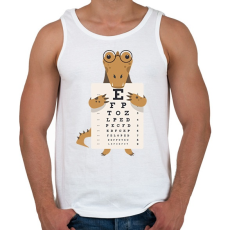 PRINTFASHION Aligátor - Férfi atléta - Fehér