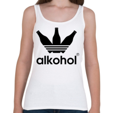 PRINTFASHION Alkohol paródia - Női atléta - Fehér