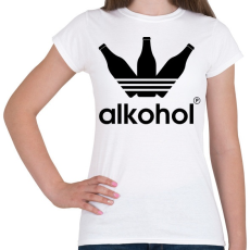 PRINTFASHION Alkohol paródia - Női póló - Fehér