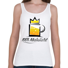 PRINTFASHION alkoholista - Női atléta - Fehér