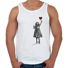 PRINTFASHION Alkotás - Férfi atléta - Fehér atléta, trikó