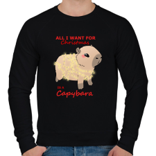 PRINTFASHION All i want for christmas... #2 - Férfi pulóver - Fekete férfi pulóver, kardigán