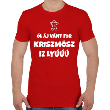 PRINTFASHION All I Want For Christmas - Férfi póló - Piros férfi póló