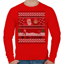 PRINTFASHION All I want for Christmas is you 2 - Férfi pulóver - Piros férfi pulóver, kardigán