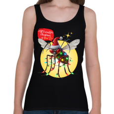 PRINTFASHION All I want for Christmas is You! - Vicces karácsonyi szúnyog - Női atléta - Fekete