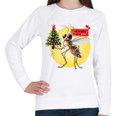 PRINTFASHION All I want for Christmas is You! - Vicces karácsonyi szúnyog - Női pulóver - Fehér