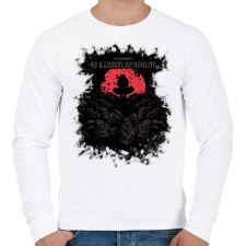 PRINTFASHION All illusion, so reality - Férfi pulóver - Fehér férfi pulóver, kardigán