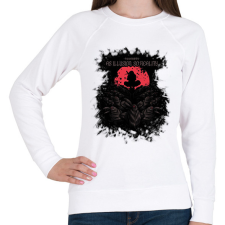 PRINTFASHION All illusion, so reality - Női pulóver - Fehér női pulóver, kardigán