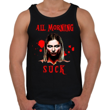 PRINTFASHION all morning suck - Férfi atléta - Fekete atléta, trikó
