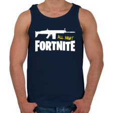 PRINTFASHION All night FORTNITE - Férfi atléta - Sötétkék atléta, trikó