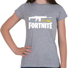 PRINTFASHION All night FORTNITE - Női póló - Sport szürke női póló