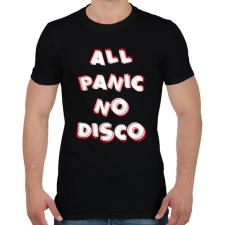 PRINTFASHION All panic no disco - Férfi póló - Fekete férfi póló