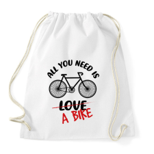 PRINTFASHION All you need is - Sportzsák, Tornazsák - Fehér tornazsák
