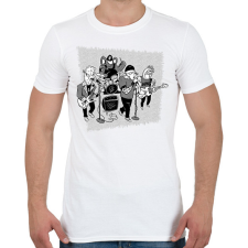 PRINTFASHION Állat zenekar - Férfi póló - Fehér férfi póló
