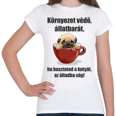 PRINTFASHION allatbarat-001 - Női póló - Fehér