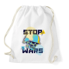 PRINTFASHION Állítsd meg a háborút! - Sportzsák, Tornazsák - Fehér