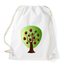 PRINTFASHION Almafa - Sportzsák, Tornazsák - Fehér tornazsák