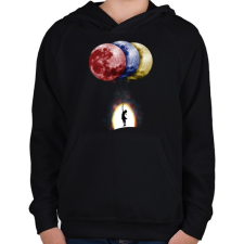 PRINTFASHION Álmodozók - Gyerek kapucnis pulóver - Fekete gyerek pulóver, kardigán