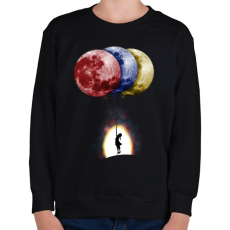 PRINTFASHION Álmodozók - Gyerek pulóver - Fekete