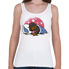 PRINTFASHION Álmos kutyus - Női atléta - Fehér