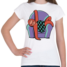 PRINTFASHION Álmos lajhár - Női póló - Fehér