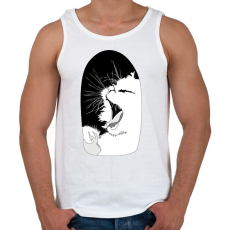 PRINTFASHION Álmoscic - Férfi atléta - Fehér