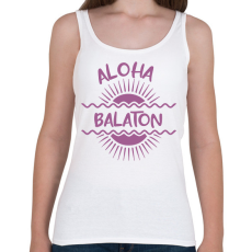 PRINTFASHION Aloha Balaton - Női atléta - Fehér