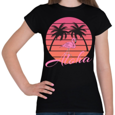 PRINTFASHION Aloha - Női póló - Fekete