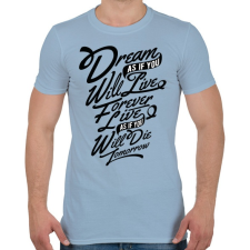 PRINTFASHION Álom - Férfi póló - Világoskék férfi póló